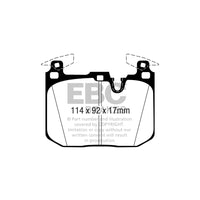 EBC BMW F80 F82 F87 Bluestuff NDX Trackday Front Brake Pads - Brembo Caliper (Inc. M2, M2 Competition, M3 & M4) (Pair)