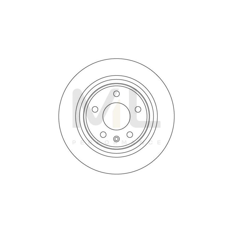 TRW DF6370 Brake Disc Solid, Painted | Performance Parts Direct Car Parts