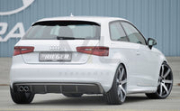 Rieger 00099142 Audi 8V A3 Rear Diffuser for Twin Tailpipe Left - Carbon-Look