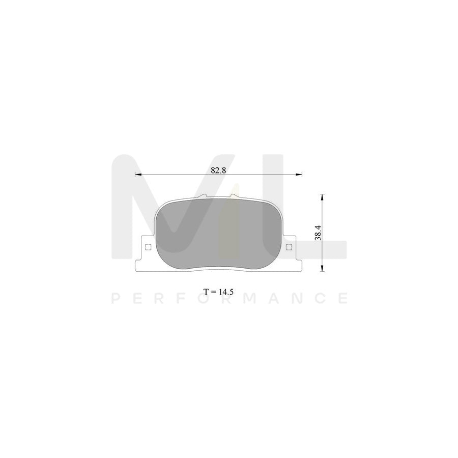 Bosch 0986Ab2654 Brake Pad Set BP2654N | Performance Parts Direct Car Parts