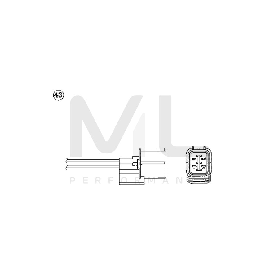 NTK Lambda Sensor / O2 Sensor (NGK 0299) - OZA333-H26