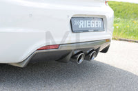 Rieger 00099255 VW 13 Mk3 Scirocco Rear Diffuser for Twin Tailpipe Centre - Carbon-Look