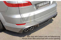 Rieger 00099111 Ford BA7 Mondeo Rear Diffuser for Twin Tailpipe Left & Right - Carbon-Look