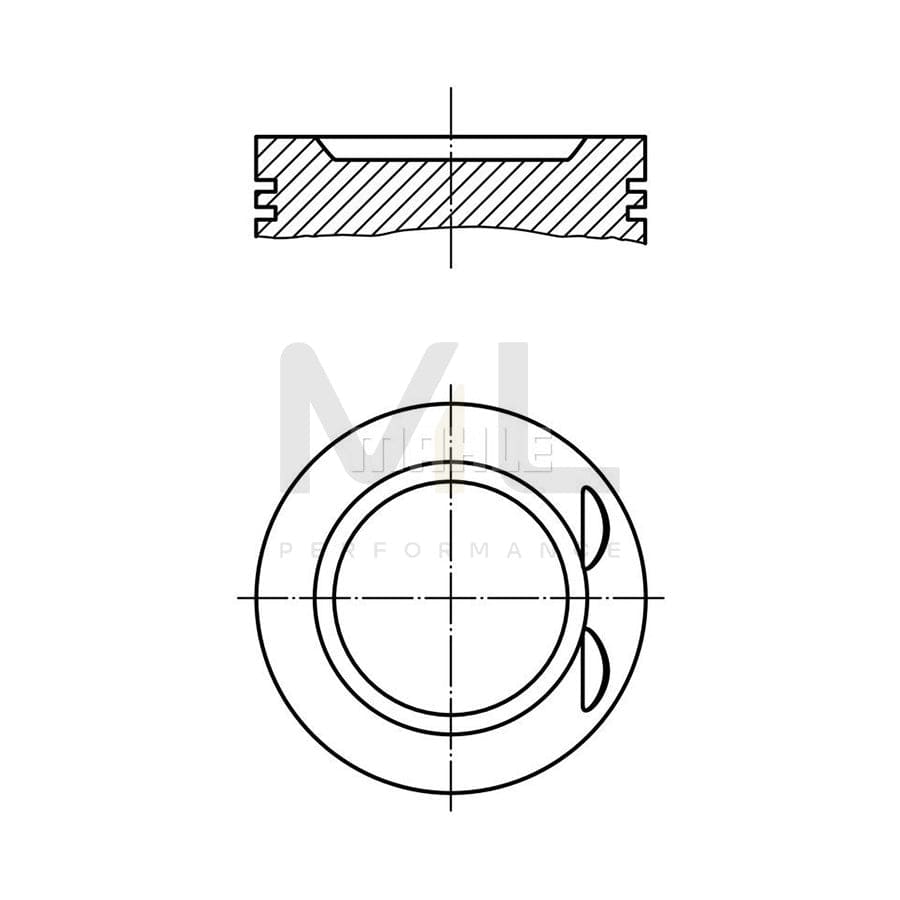 MAHLE ORIGINAL 038 35 00 Piston 83,01 mm | Performance Parts DirectCar Parts