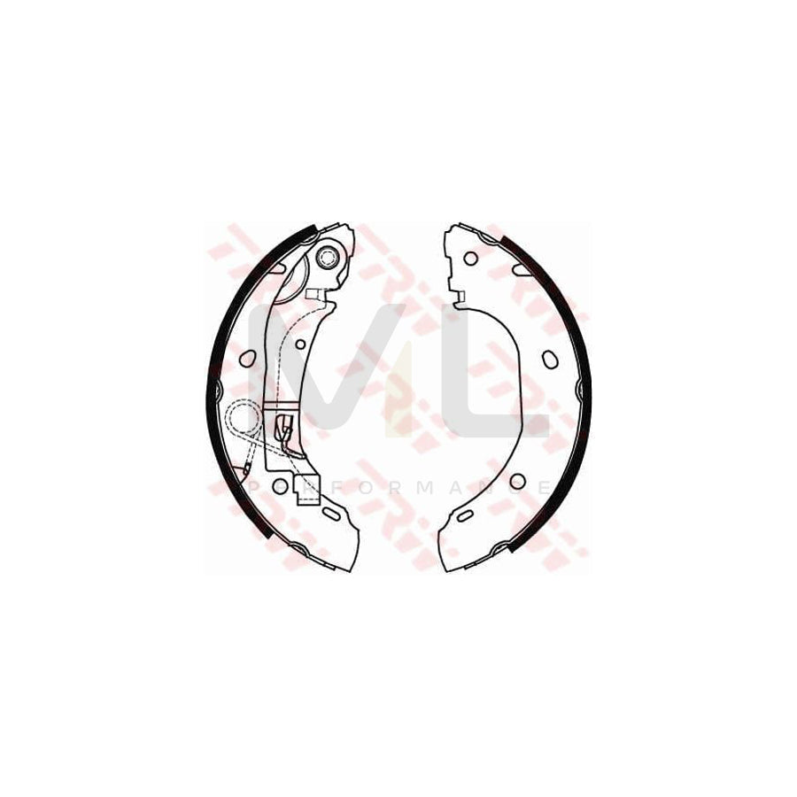 TRW GS8472 Brake Shoe Set | Performance Parts Direct Car Parts