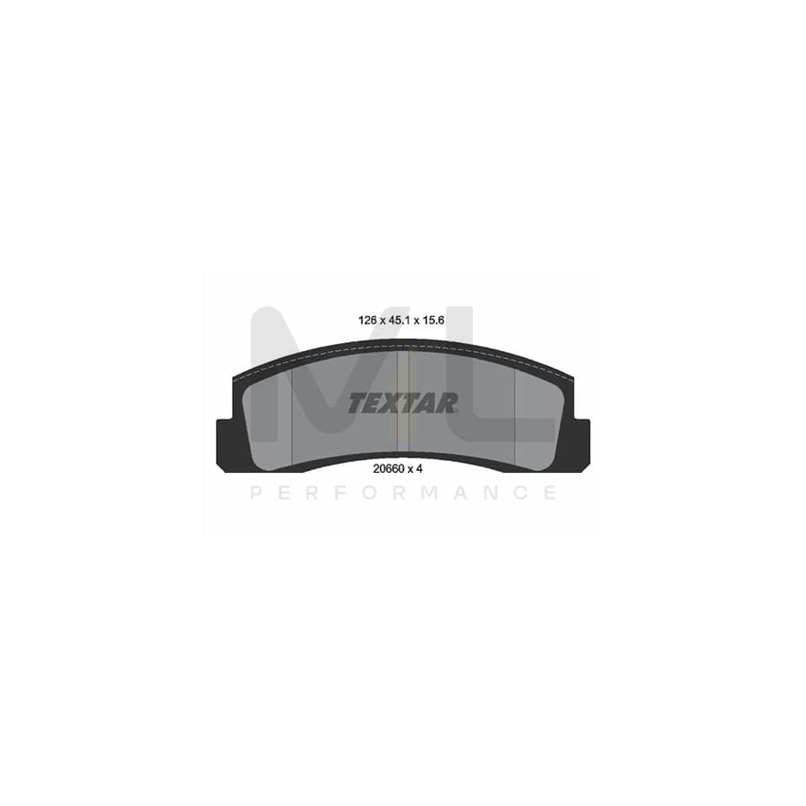 TEXTAR 2066001 Brake pad set for LADA NIVA not prepared for wear indicator