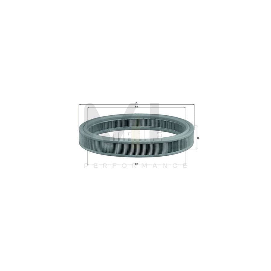 MAHLE ORIGINAL LX 332 Air Filter Filter Insert | Performance Parts DirectCar Parts