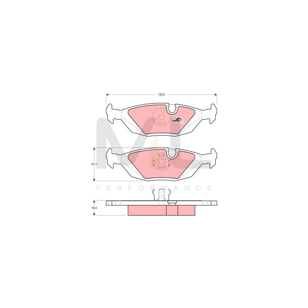 TRW Cotec Gdb299 Brake Pad Set Prepared For Wear Indicator | Performance Parts Direct Car Parts