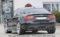 Rieger 00088200 Audi B8 B81 A5 Rear Diffuser for Twin Tailpipe Left & Right - Glossy Black