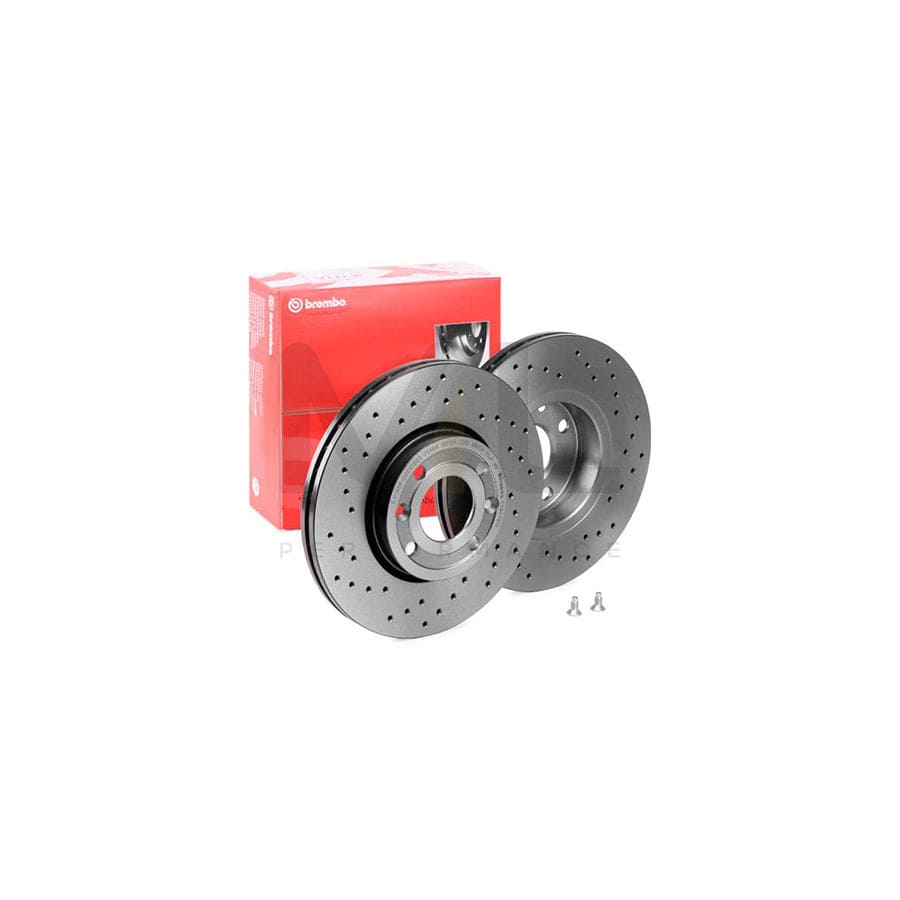 BREMBO XTRA LINE 09.9078.1X Brake Disc Perforated / Vented, Coated, High-carbon, with bolts/screws  - 1 piece