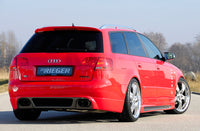 Rieger 00099025 Audi 8E B7 A4 Rear Diffuser for Twin Tailpipe Left & Right - Carbon-Look