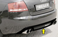 Rieger 00088077 Audi 8H A4 Rear Diffuser for Twin Tailpipe Left & Right - Glossy Black