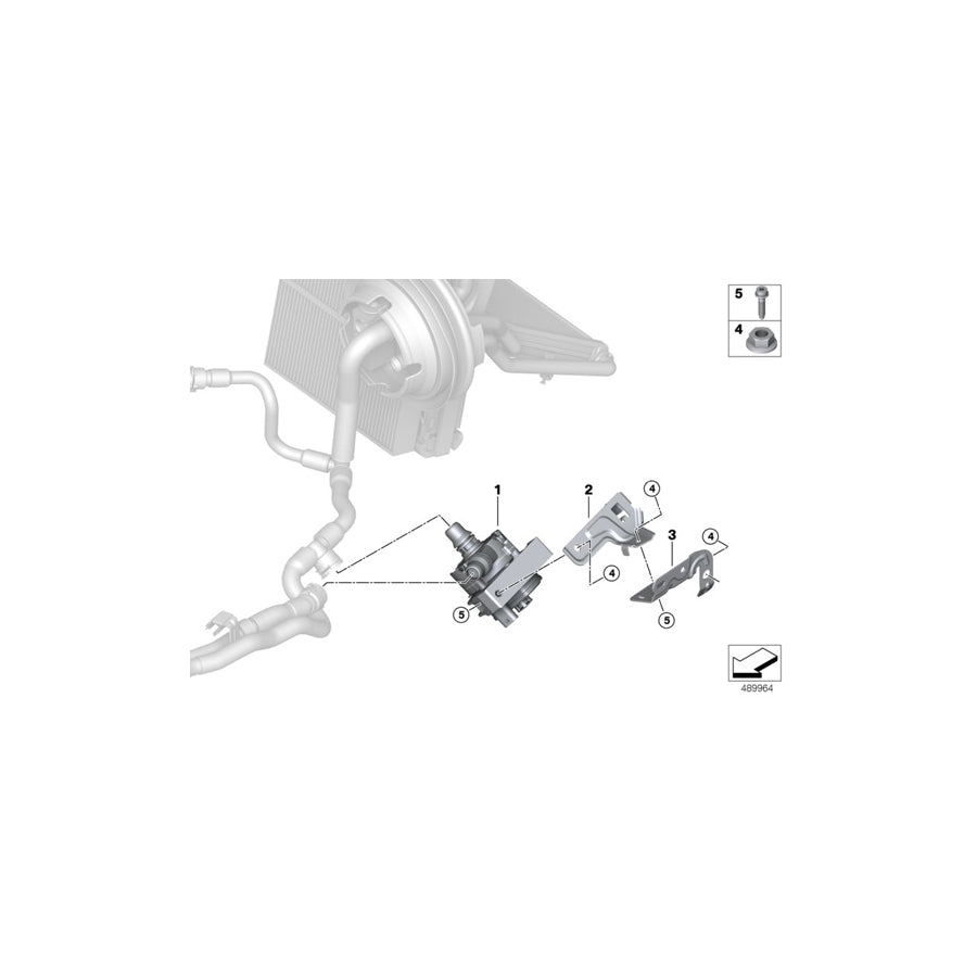Genuine BMW 11519470972 F46 F44 Auxiliary Water Pump (Inc. JCW, X2 25iX & X2 M35iX)
