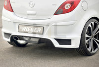 Rieger 00058947 Opel Corsa D Rear Diffuser for Tailpipe Left