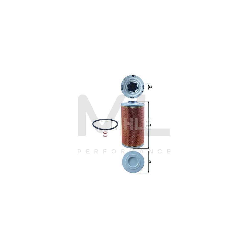 MAHLE ORIGINAL OX 39D Oil Filter Filter Insert | Performance Parts DirectCar Parts