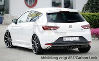 Rieger 00027009 SEAT 5F Leon FR Rear Diffuser for Twin Tailpipe Centre -  Matte Black