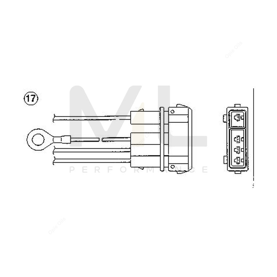 NTK Lambda Sensor / O2 Sensor (NGK 95373) - OZA727-EE2