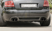 Rieger 00099839 Audi 8H A4 Rear Diffuser for Twin Tailpipe Left & Right - Carbon-Look