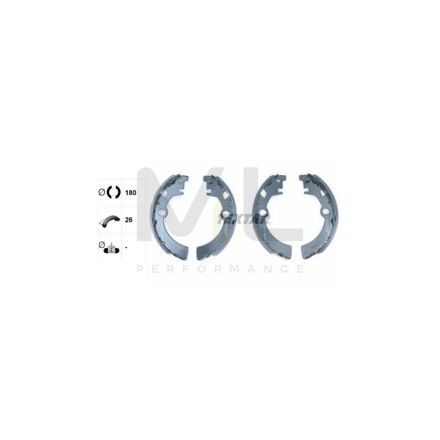 TEXTAR 91051400 Brake Shoe Set for SUZUKI WAGON R+ without handbrake lever | Performance Parts Direct Car Parts