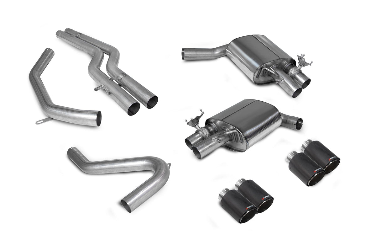 Scorpion SAUS088CF Audi S4 B9 Non-Resonated Half Exhaust System