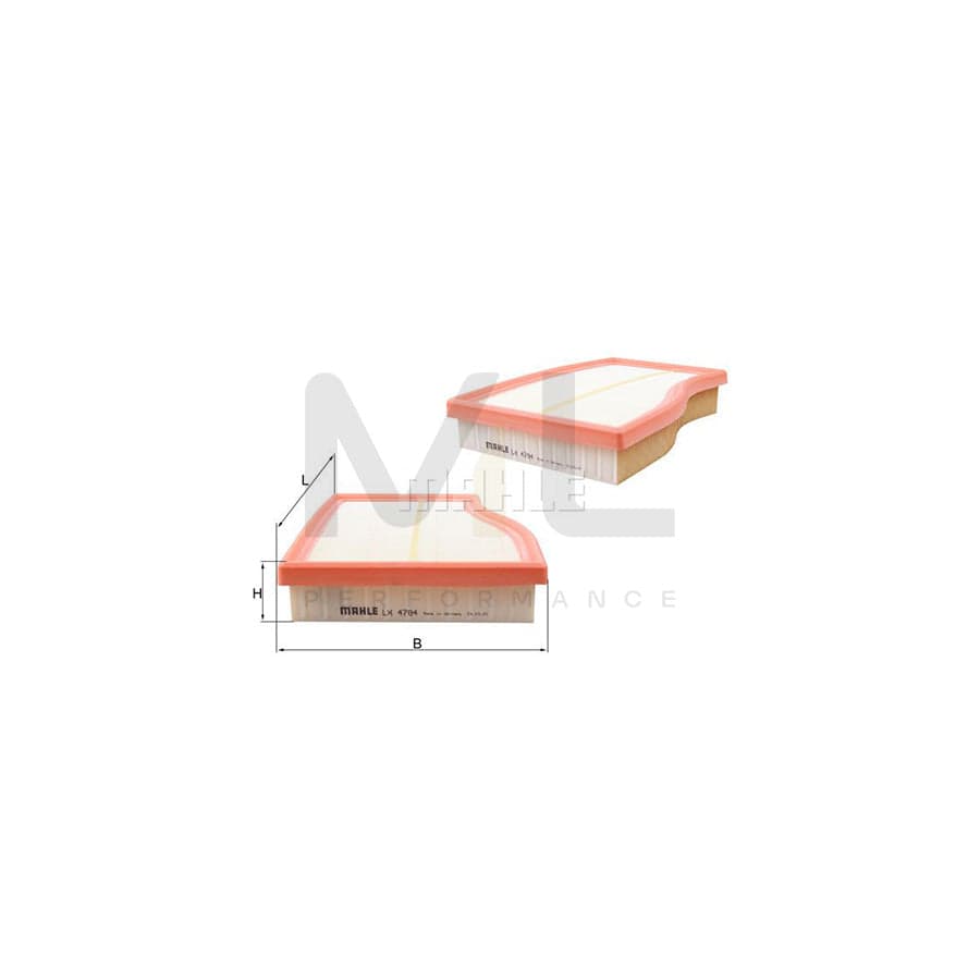 MAHLE ORIGINAL LX 4784 Air Filter Filter Insert | Performance Parts DirectCar Parts