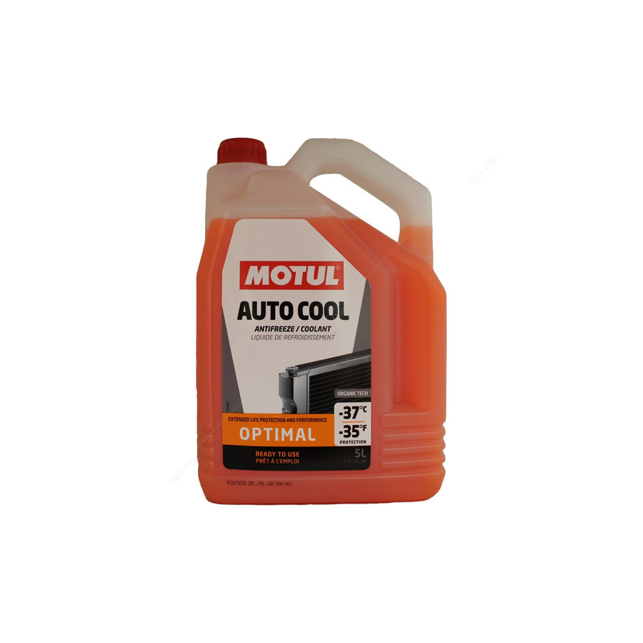 Motul Auto Cool Optimal -37C Car Antifreeze Coolant - Ready To Use 5l