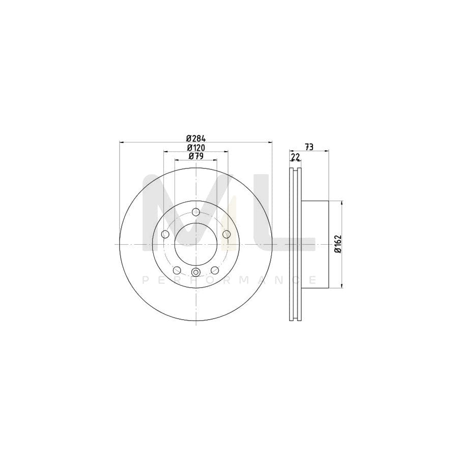 TEXTAR PRO 92132703 Brake Disc for BMW 1 Series Internally Vented, Coated, without wheel hub, without wheel studs | Performance Parts Direct Car Parts
