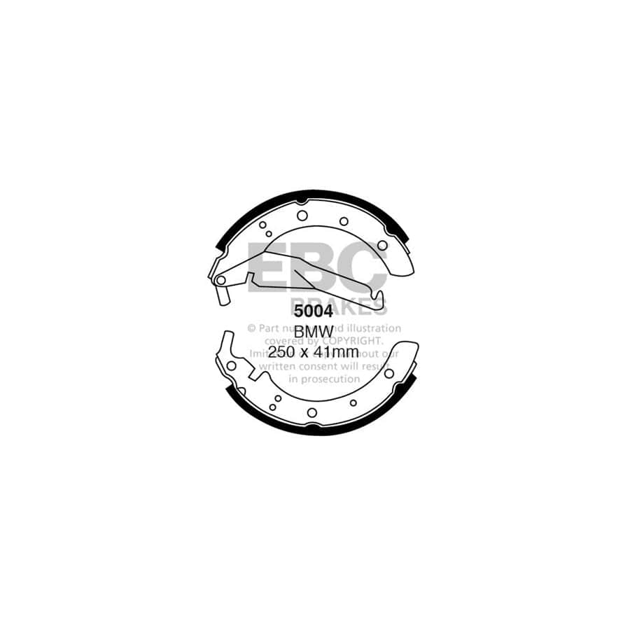 EBC 5004 BMW E28 E34 Rear Brake Shoes