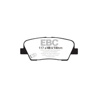 EBC PDKR416 Hyundai Kia Ultimax Rear Brake Pad & Plain Disc Kit