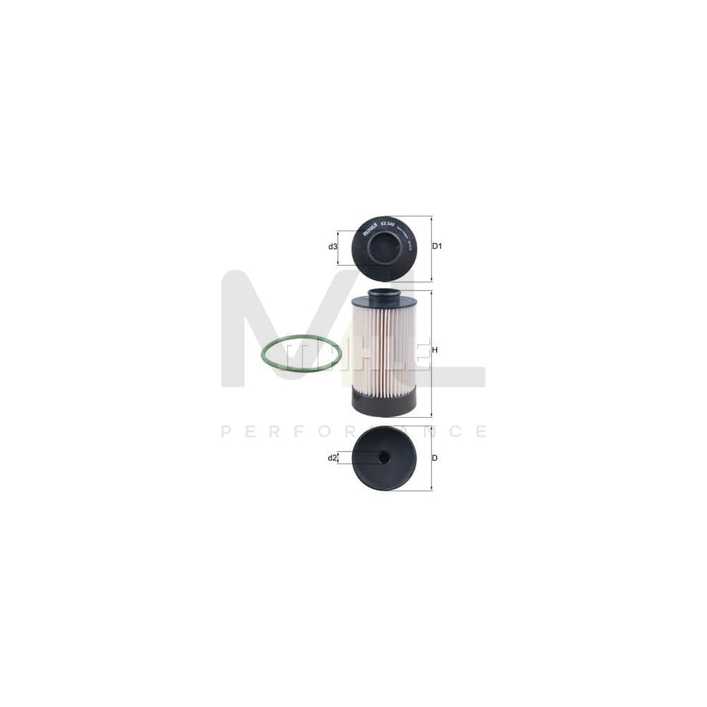 MAHLE ORIGINAL KX 340D Fuel filter Filter Insert | Performance Parts DirectCar Parts