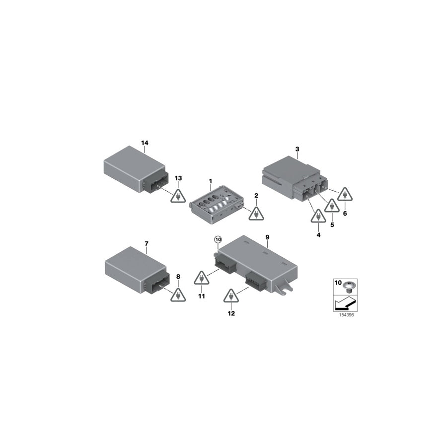 Genuine BMW 61136901832 E87 E81 E63 Socket Housing, Uncloded 4 POL. (Inc. 750iX, 840iX & 523i)