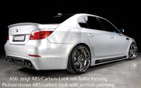 Rieger 00099592 BMW 5 Series E60 Rear Diffuser for Twin Tailpipe Left & Right - Carbon-Look