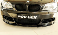 Rieger 00088124 BMW 1 Series E82 E88 Front Splitter - Glossy Black
