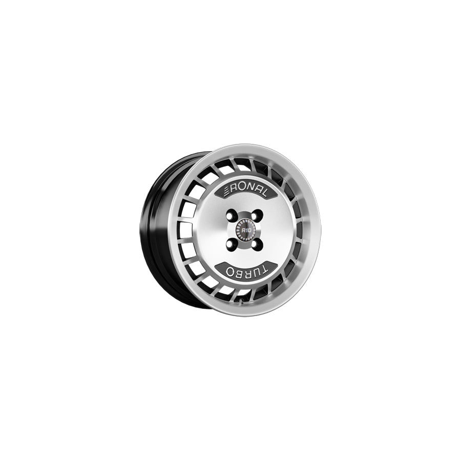 Ronal R10 TURBO 7x15 ET37 10R5704.02X/022 Black Front Diamond Cut Wheel |