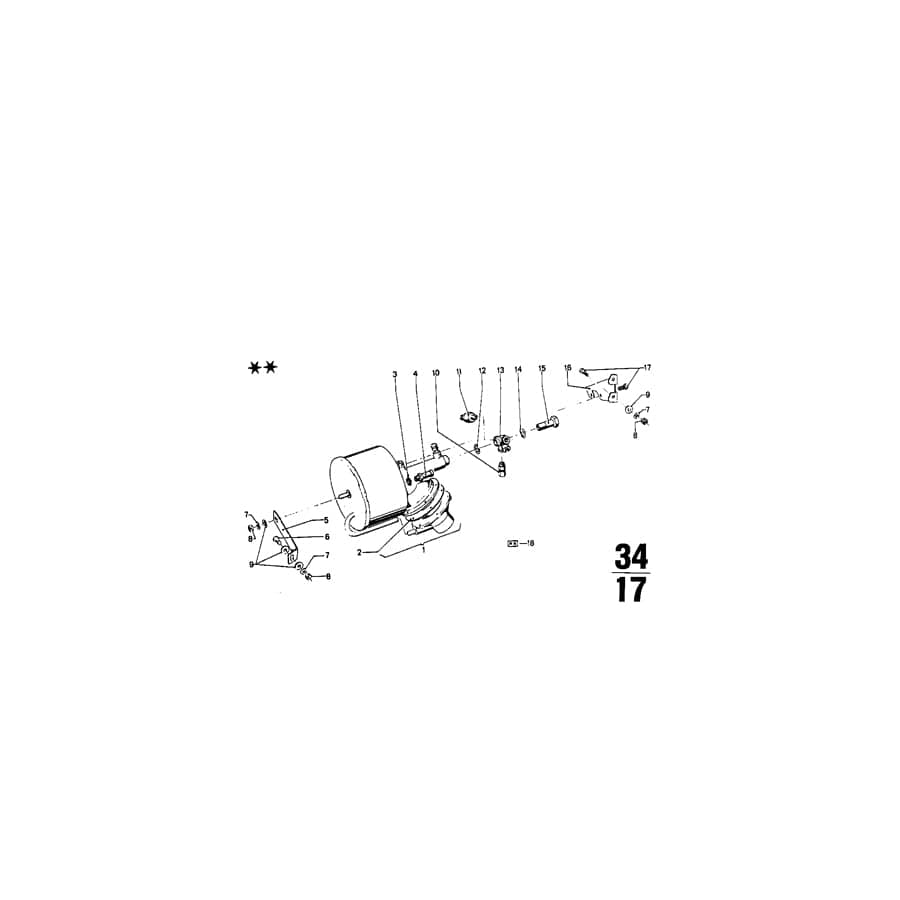 Genuine BMW 34314650330 E21 E12 Pre-Pressure Valve (Inc. 1800, 2000ti & 1600)