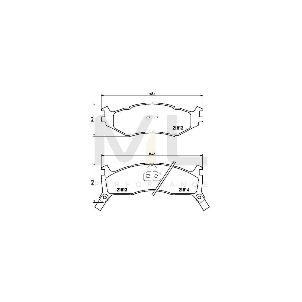 Brembo P 11 006 Brake Pad Set With Acoustic Wear Warning