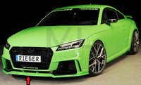 Rieger 00055176 Audi 8J 8J1-FV 8S TTRS Front Splitter -  Matte Black