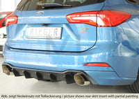 Rieger 00034212 Ford DEH Focus 4 Rear Diffuser for Sport Tailpipe Left & Right (Inc. Focus 4 ST) -  Matte Black