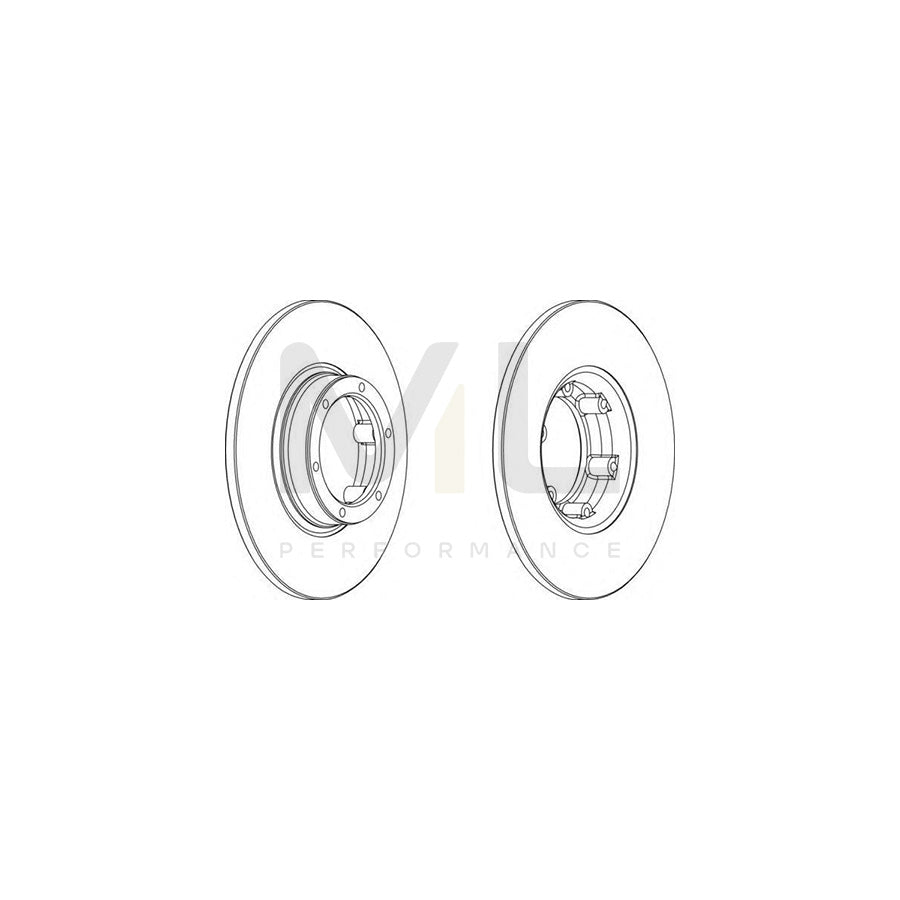 FERODO DDF016-1 Brake Disc Solid | Performance Parts Direct Car Parts