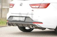 Rieger 00099285 SEAT 5F Leon FR Rear Diffuser for Sport Tailpipe Left & Right - Carbon-Look
