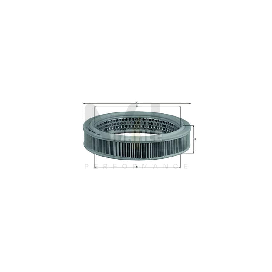 MAHLE ORIGINAL LX 298 Air Filter Filter Insert | Performance Parts DirectCar Parts