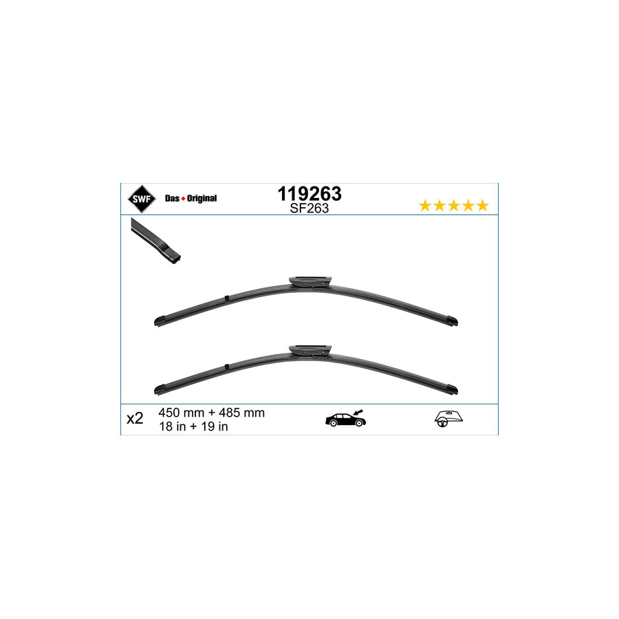 Swf Visioflex 119263 Wiper Blade
