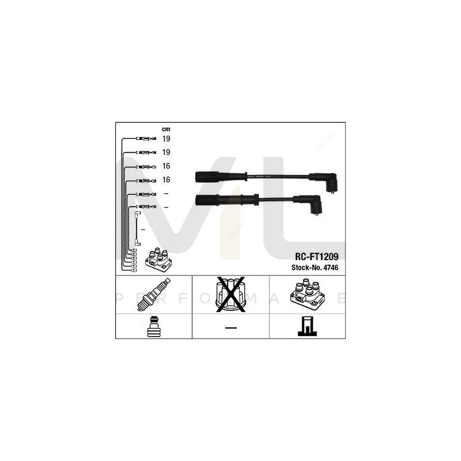 NGK Ignition Cable Kit RC-FT1209 (NGK4746)