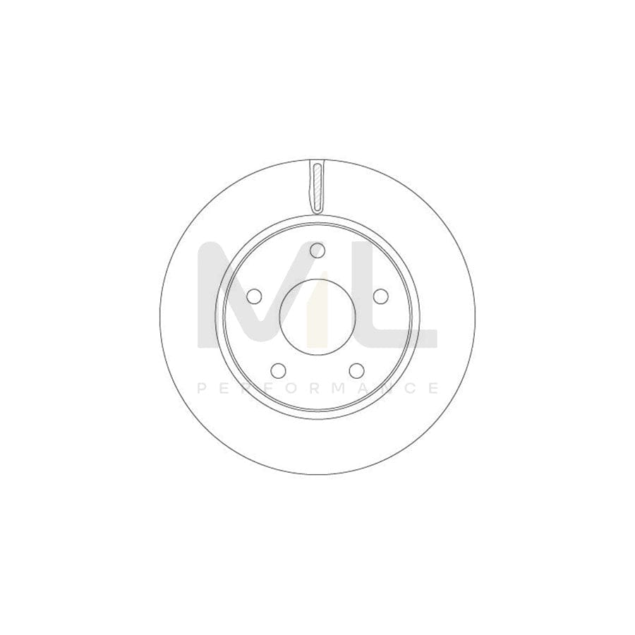 TRW DF6415 Brake Disc for CHRYSLER Grand Voyager V (RT) Vented, Painted | Performance Parts Direct Car Parts