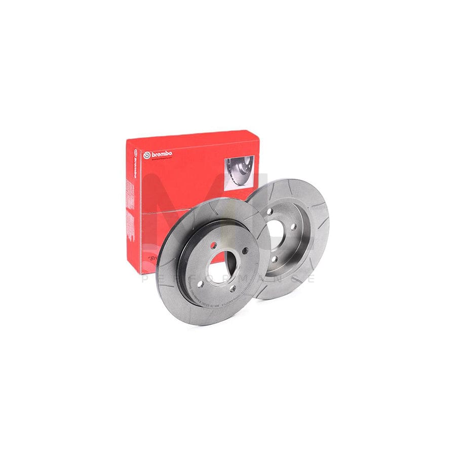 BREMBO MAX LINE 08.4931.76 Brake Disc Slotted, Solid, Coated  - 1 piece