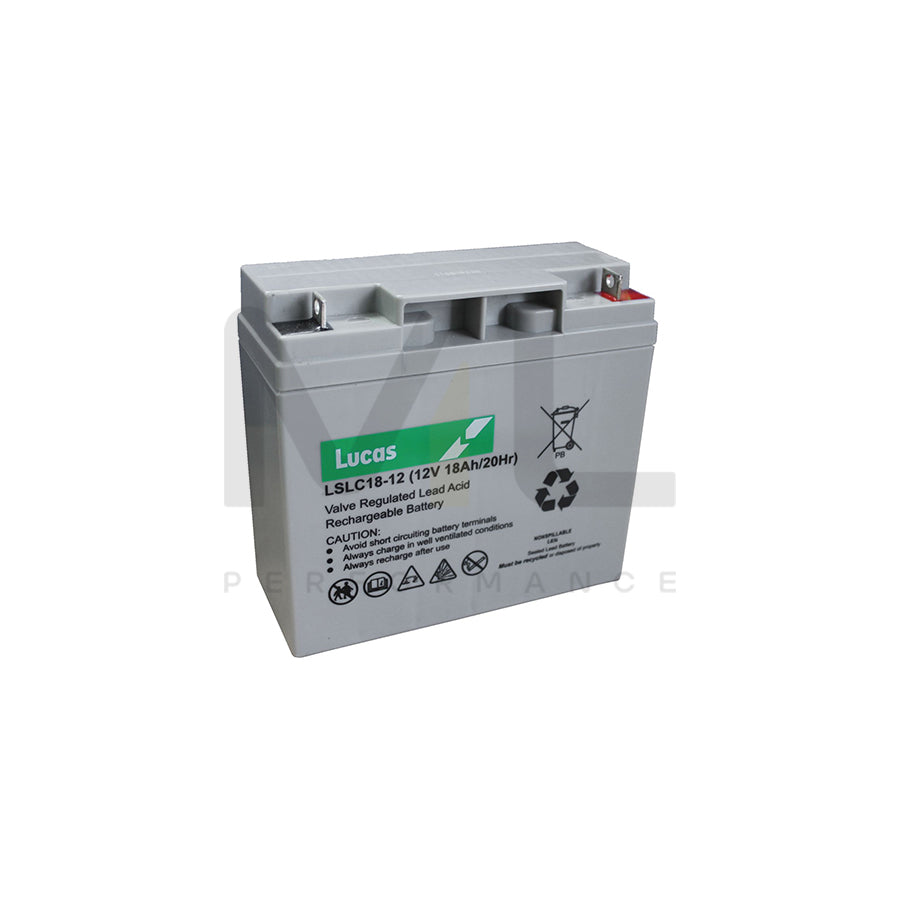 Lucas LSLC18-12 Sealed Lead Acid Battery 12V 18Ah