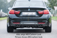 Rieger 00053480 BMW 4 Series F32 F33 F36 Rear Diffuser for Twin Tailpipe Left & Right -  Matte Black