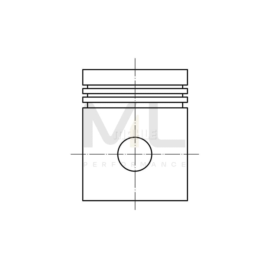MAHLE ORIGINAL 014 22 01 Piston 91,33 mm, without cooling duct | Performance Parts DirectCar Parts