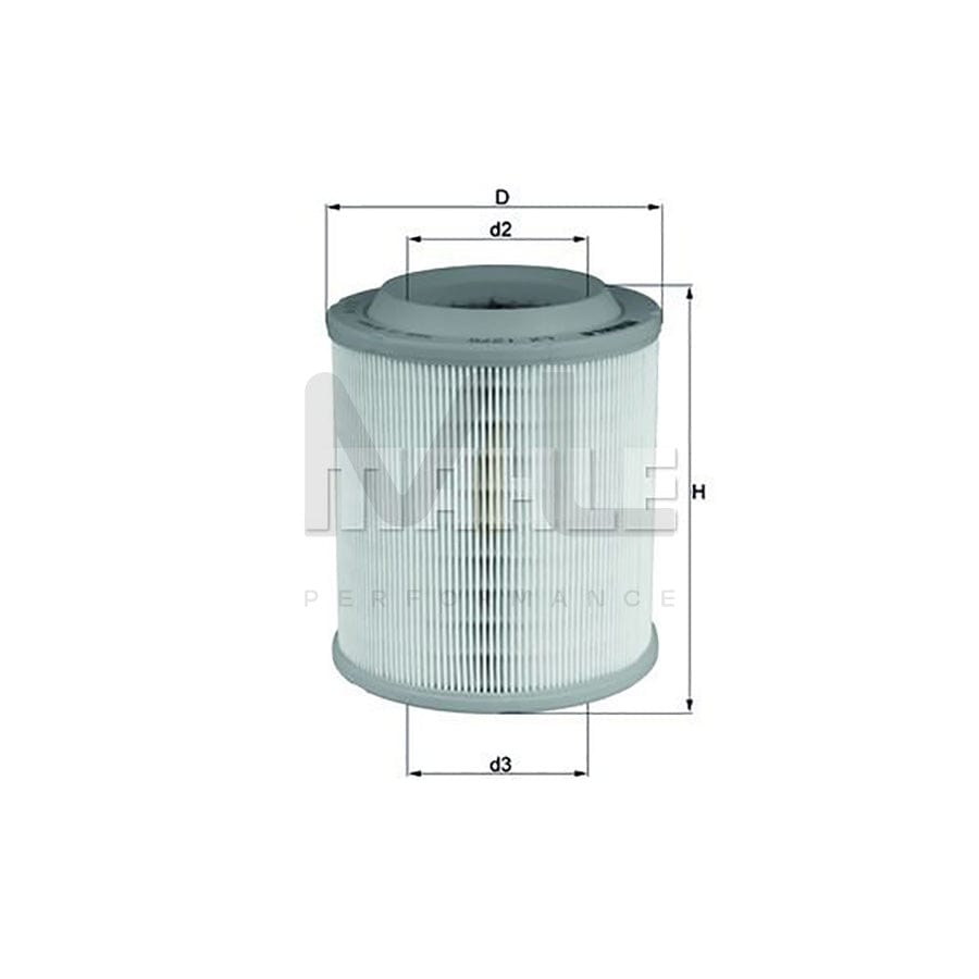 MAHLE ORIGINAL LX 1275 Air Filter for AUDI A8 D3 (4E2, 4E8) Filter Insert | Performance Parts DirectCar Parts