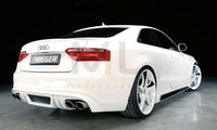 Rieger 00055408 Audi B8 B81 Rear Diffuser for Twin Tailpipe Left & Right (A5 & S5) -  Matte Black